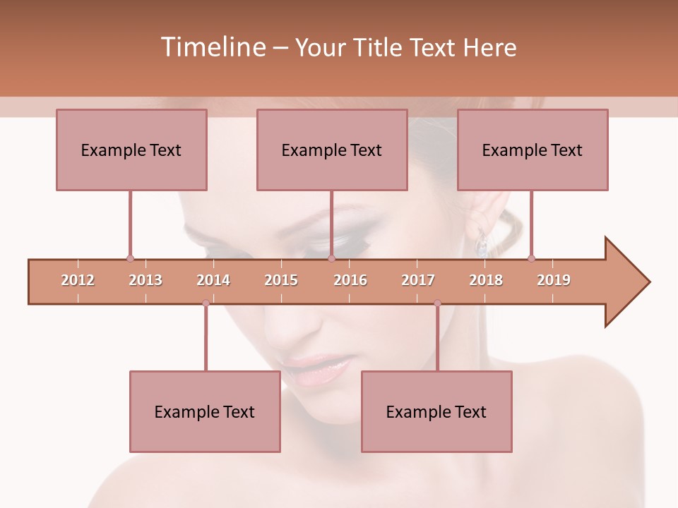 Fashion Beautiful Blonde PowerPoint Template