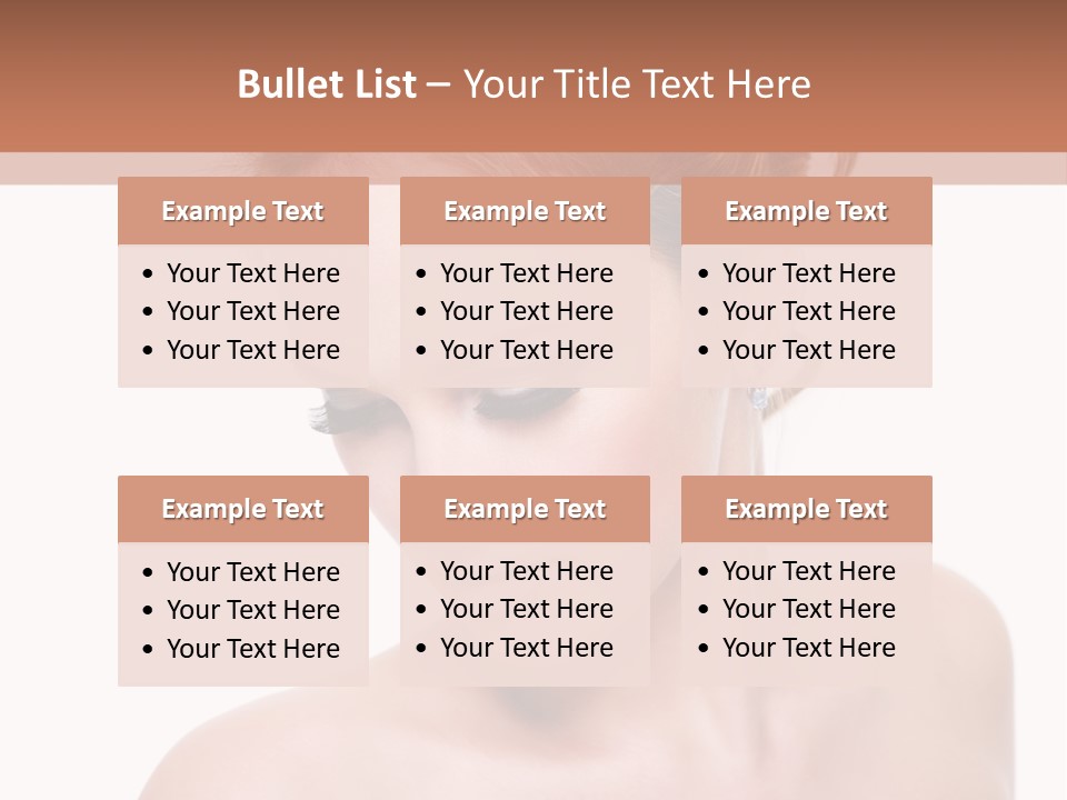 Fashion Beautiful Blonde PowerPoint Template