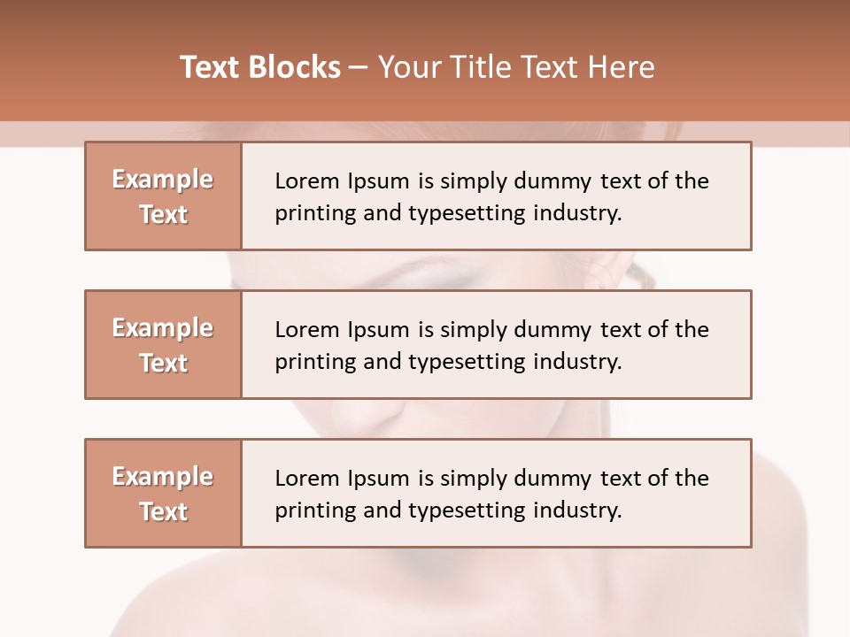 Fashion Beautiful Blonde PowerPoint Template