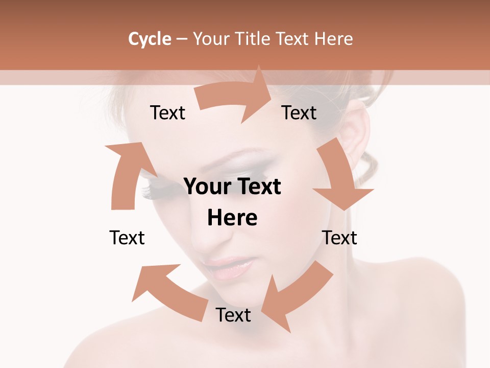 Fashion Beautiful Blonde PowerPoint Template