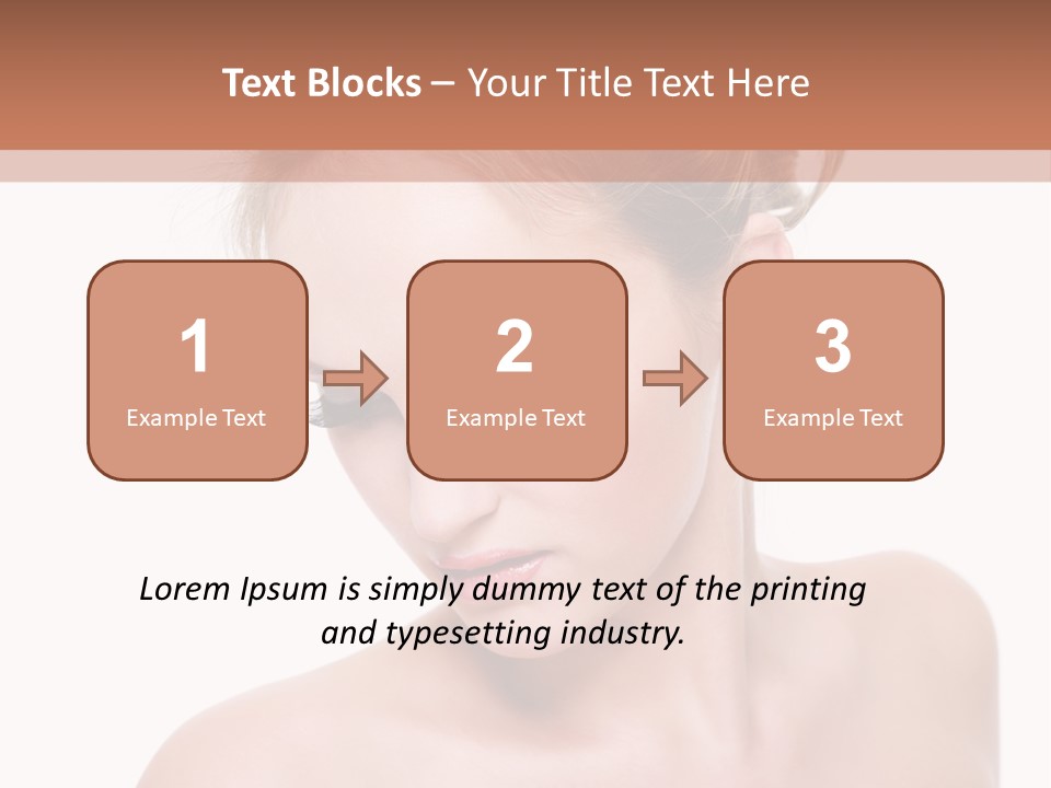 Fashion Beautiful Blonde PowerPoint Template