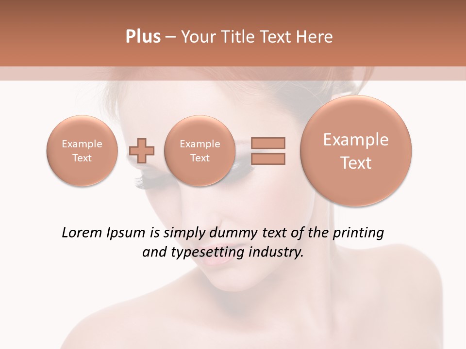 Fashion Beautiful Blonde PowerPoint Template