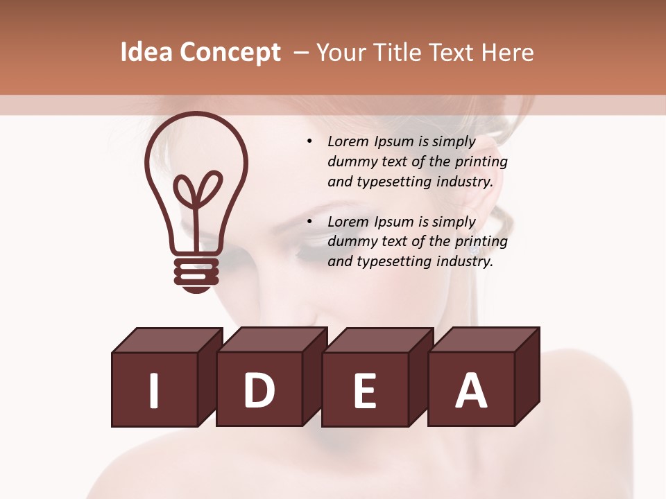 Fashion Beautiful Blonde PowerPoint Template