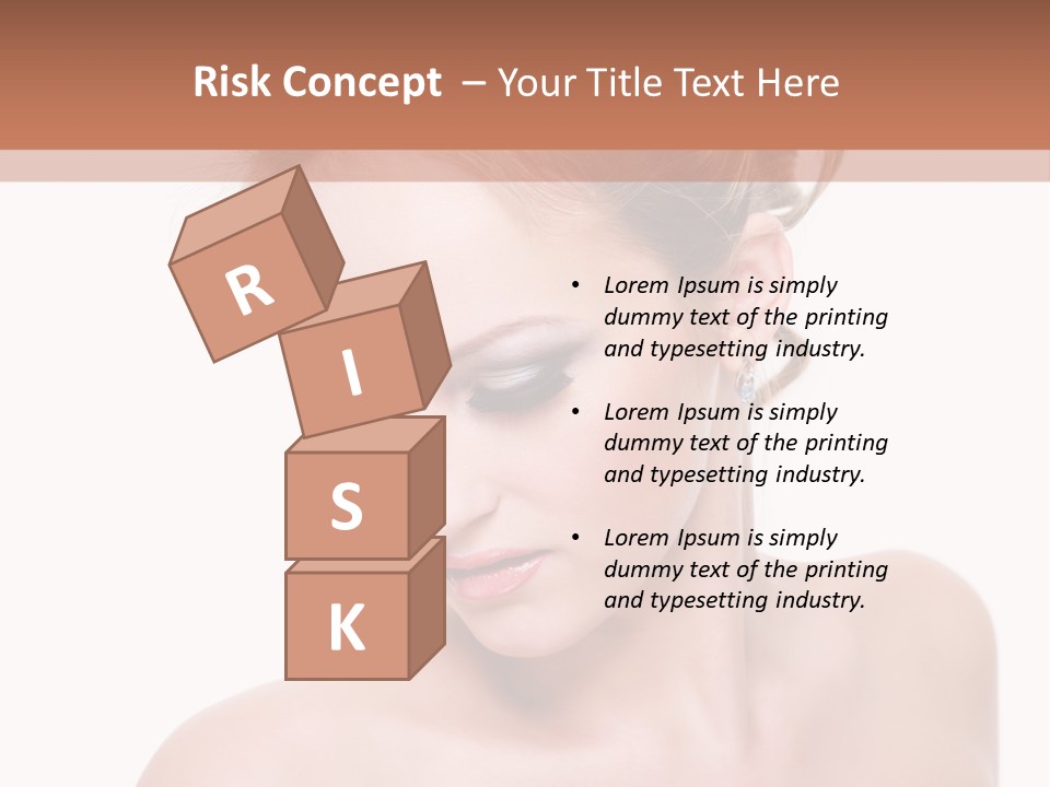 Fashion Beautiful Blonde PowerPoint Template