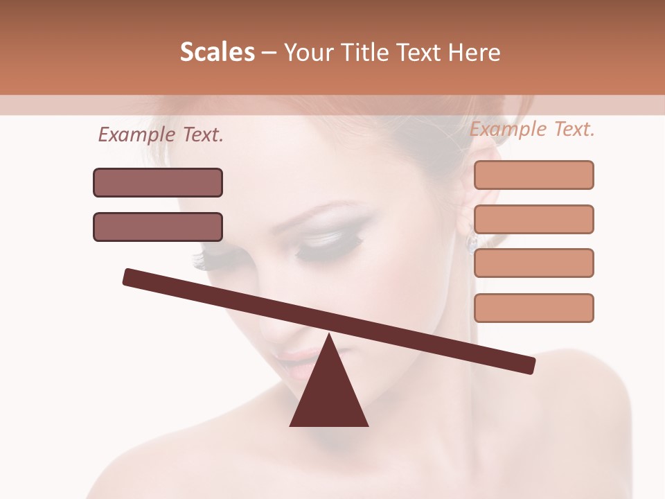 Fashion Beautiful Blonde PowerPoint Template