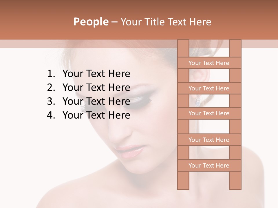 Fashion Beautiful Blonde PowerPoint Template