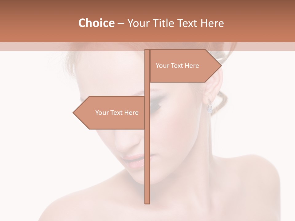 Fashion Beautiful Blonde PowerPoint Template