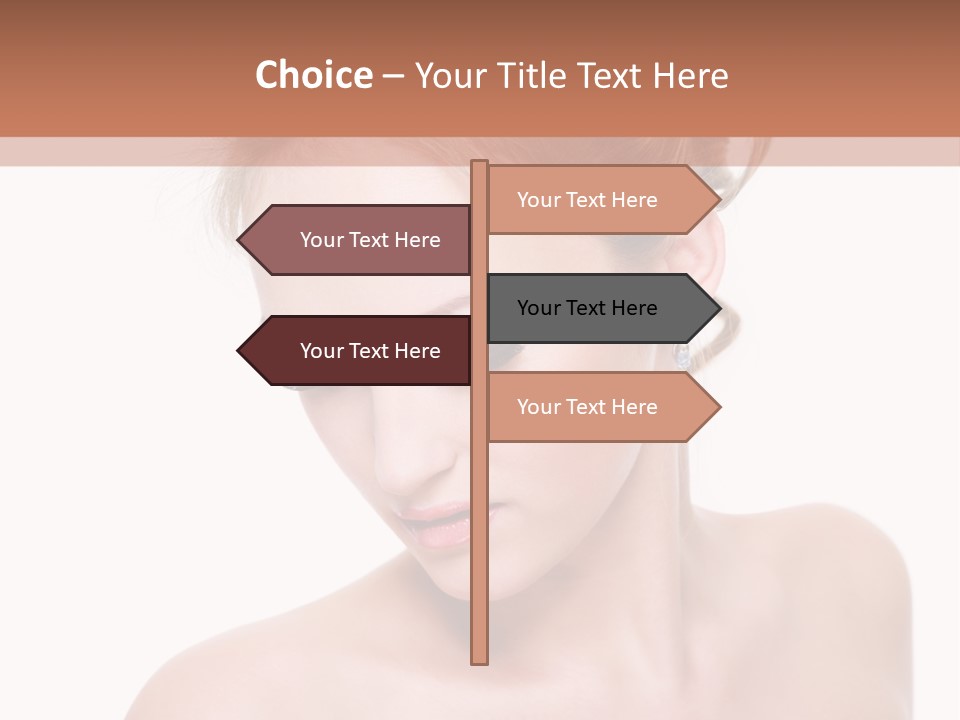 Fashion Beautiful Blonde PowerPoint Template