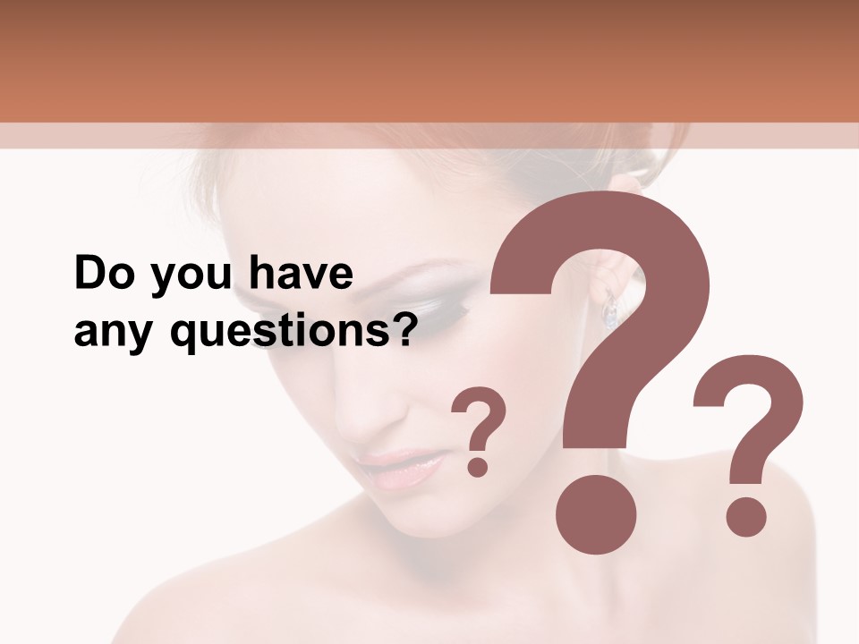 Fashion Beautiful Blonde PowerPoint Template