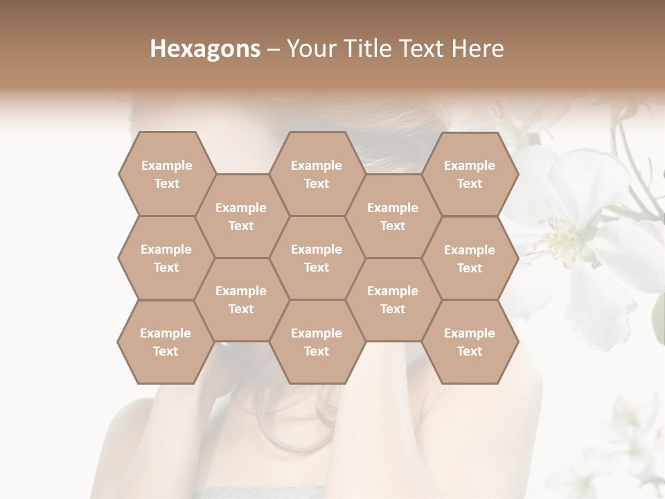 Isolated On White Portrait Pretty PowerPoint Template