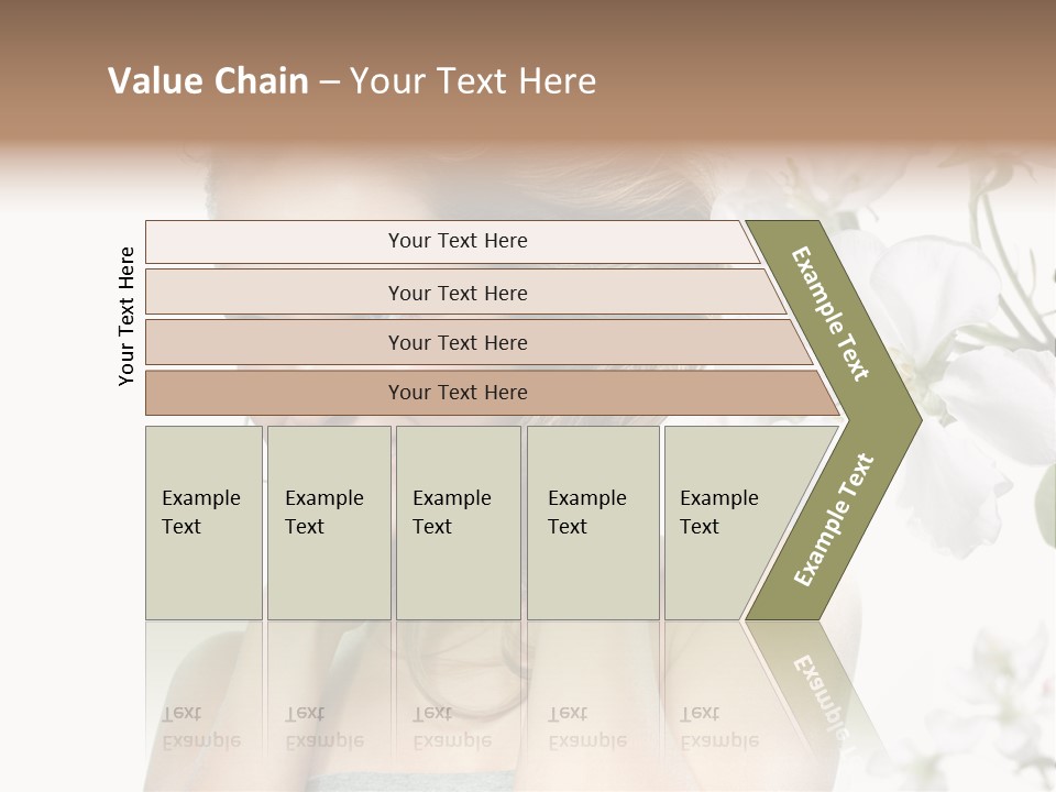 Isolated On White Portrait Pretty PowerPoint Template