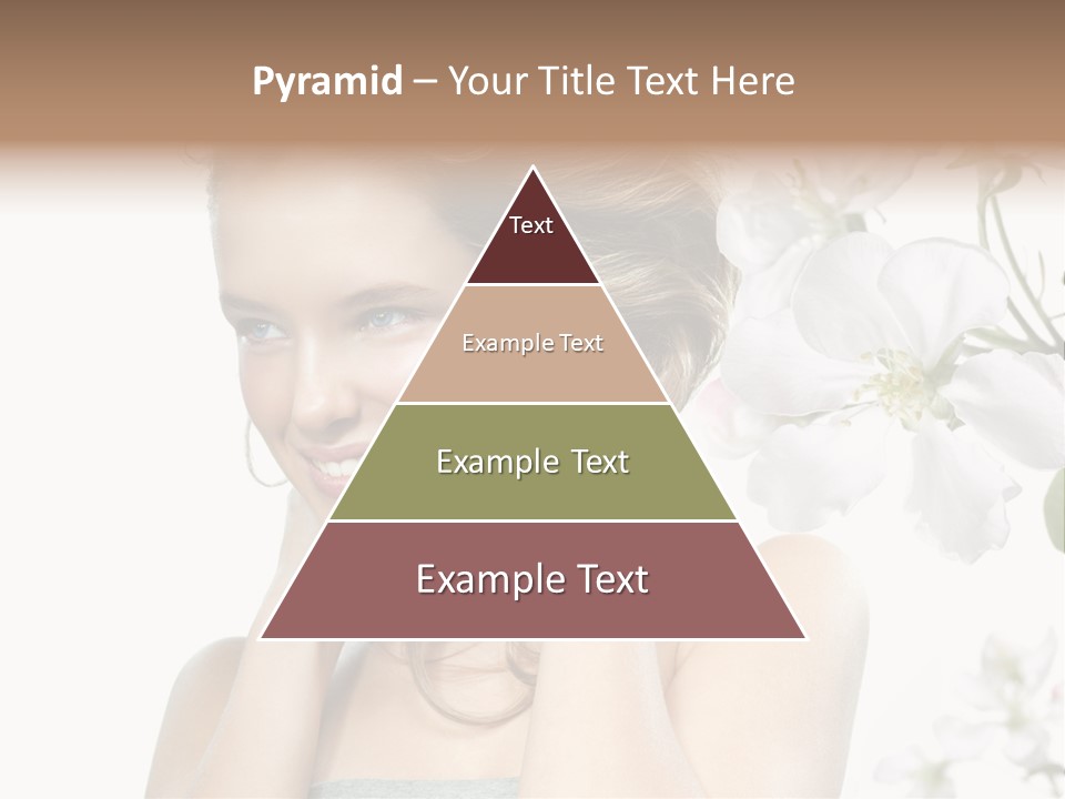 Isolated On White Portrait Pretty PowerPoint Template