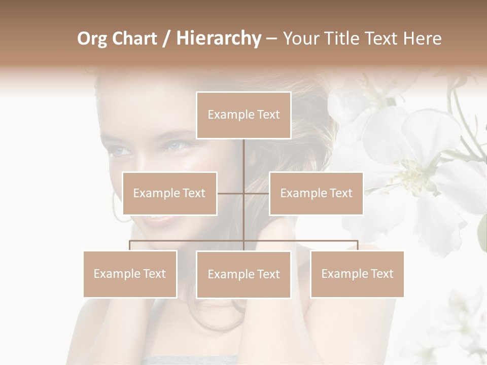 Isolated On White Portrait Pretty PowerPoint Template