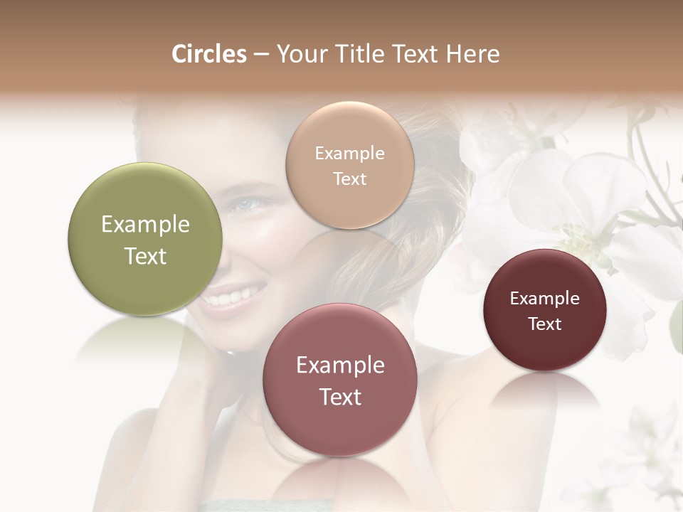 Isolated On White Portrait Pretty PowerPoint Template