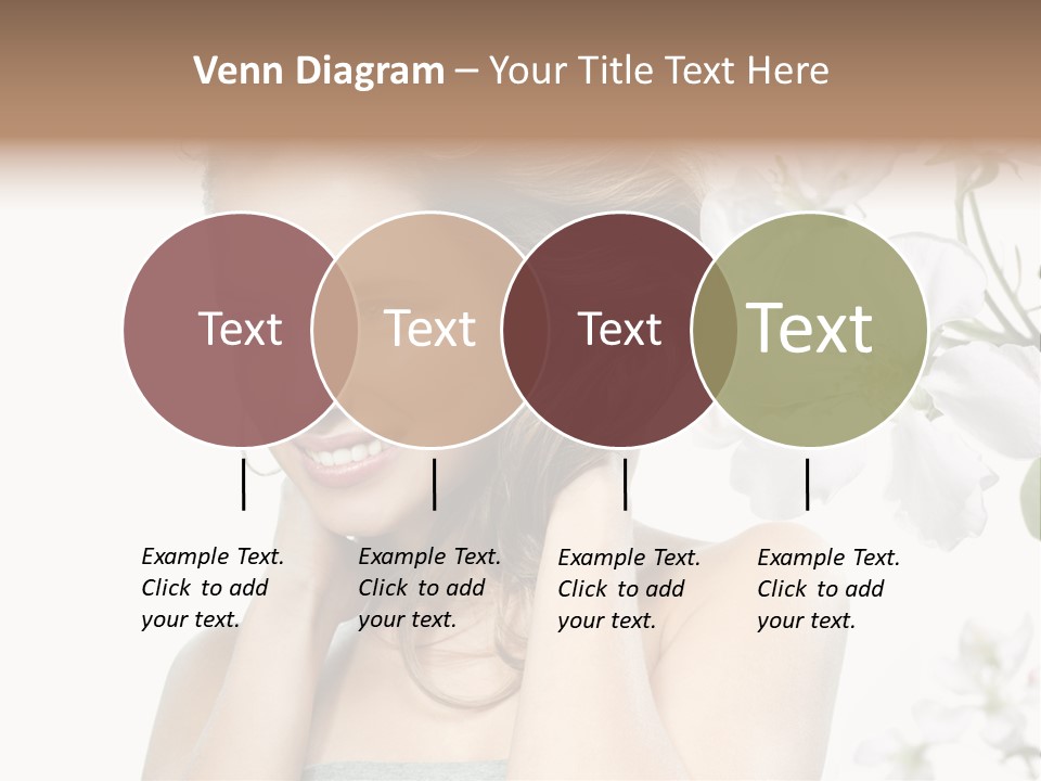 Isolated On White Portrait Pretty PowerPoint Template