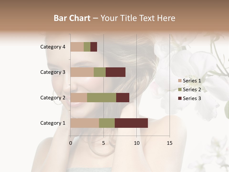 Isolated On White Portrait Pretty PowerPoint Template