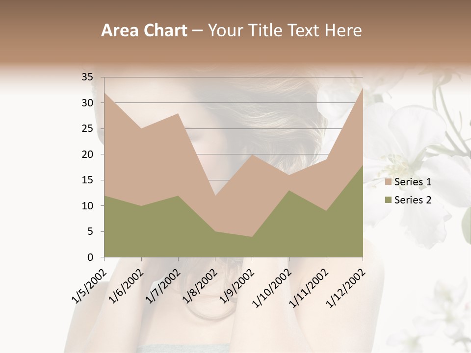 Isolated On White Portrait Pretty PowerPoint Template