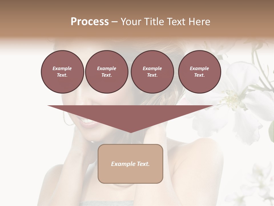 Isolated On White Portrait Pretty PowerPoint Template