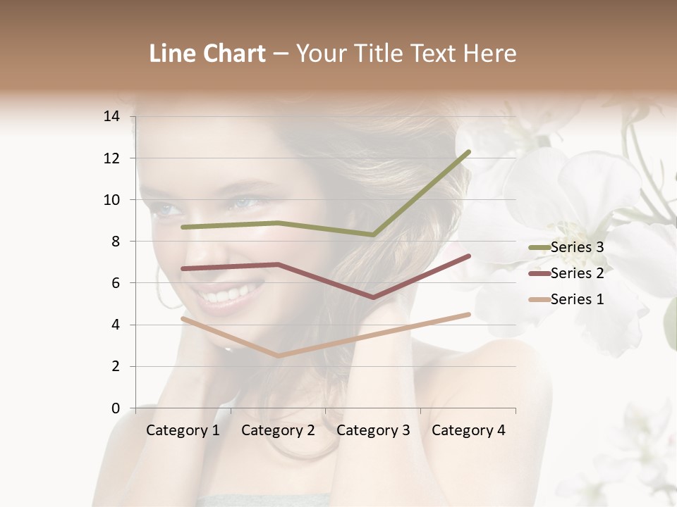 Isolated On White Portrait Pretty PowerPoint Template