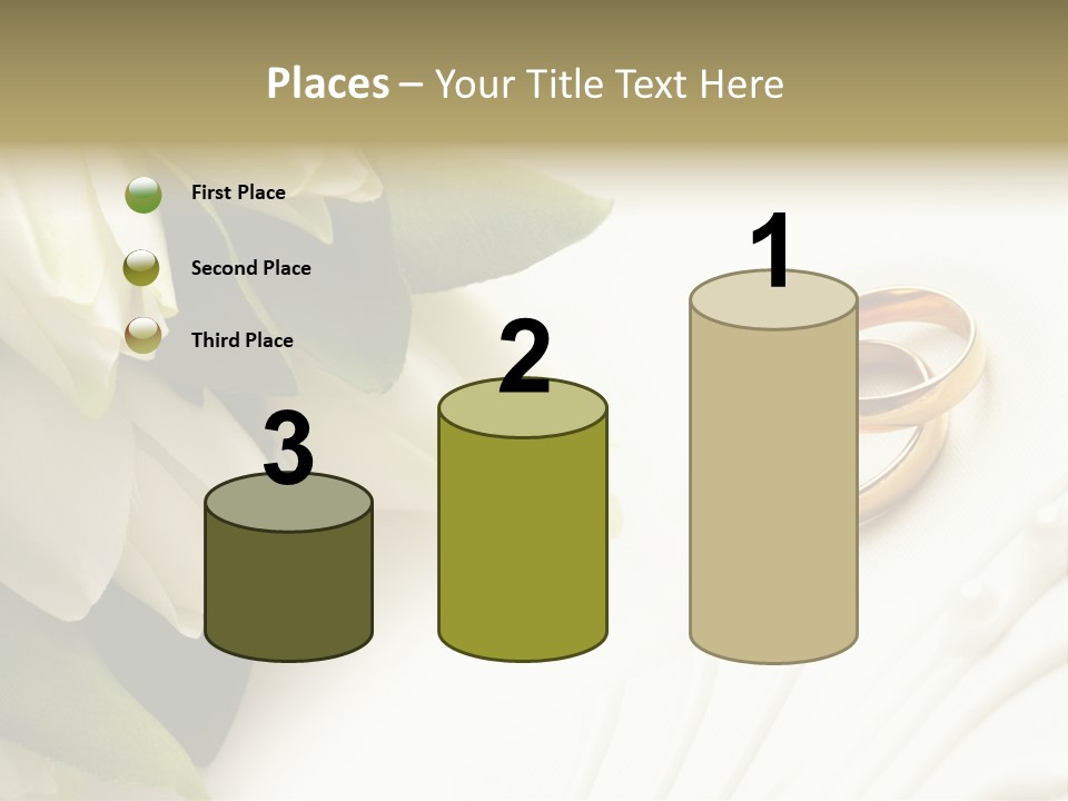 Bouquet White Jewelry PowerPoint Template