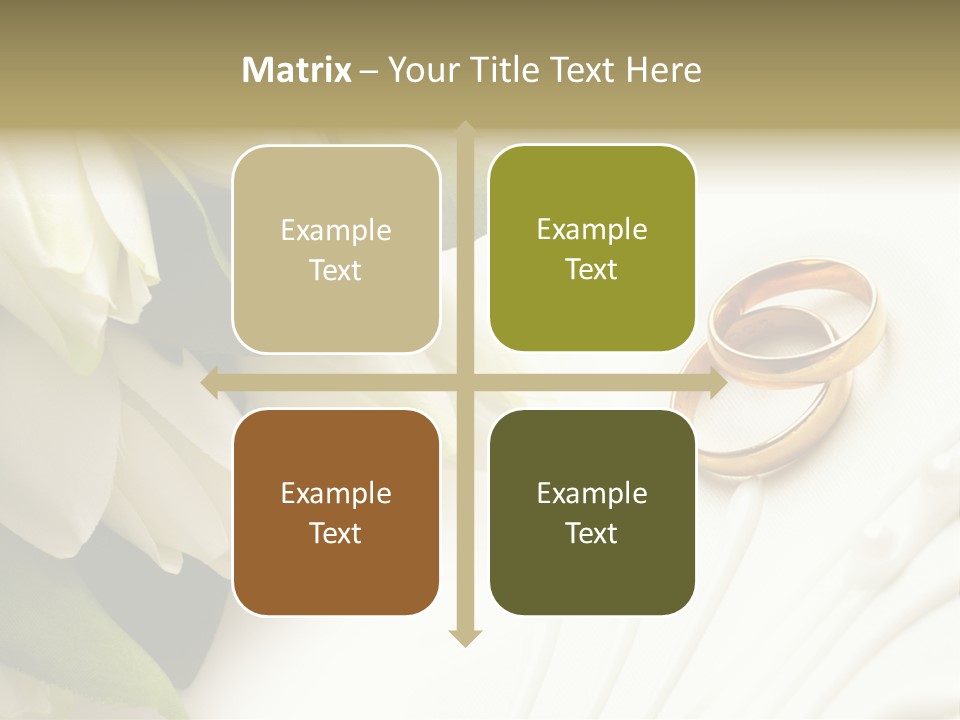 Bouquet White Jewelry PowerPoint Template