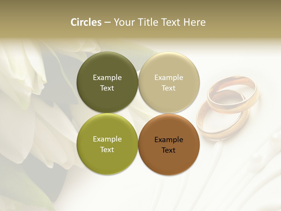 Bouquet White Jewelry PowerPoint Template