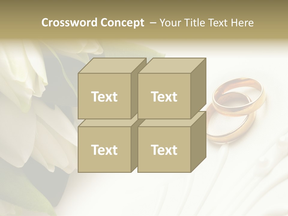 Bouquet White Jewelry PowerPoint Template
