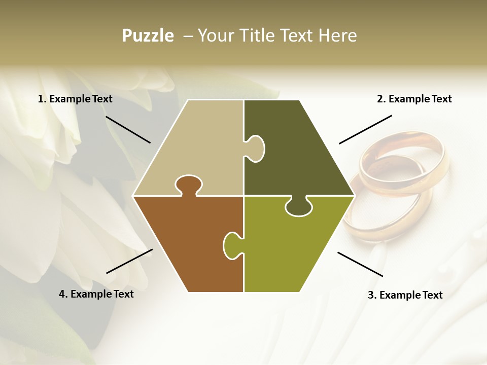 Bouquet White Jewelry PowerPoint Template