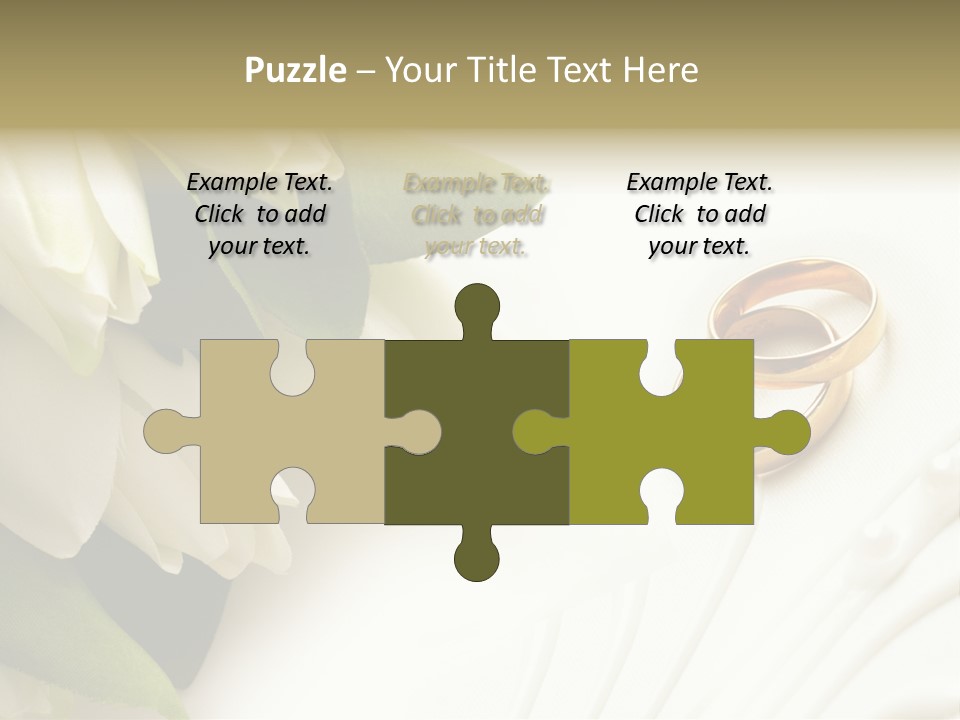 Bouquet White Jewelry PowerPoint Template