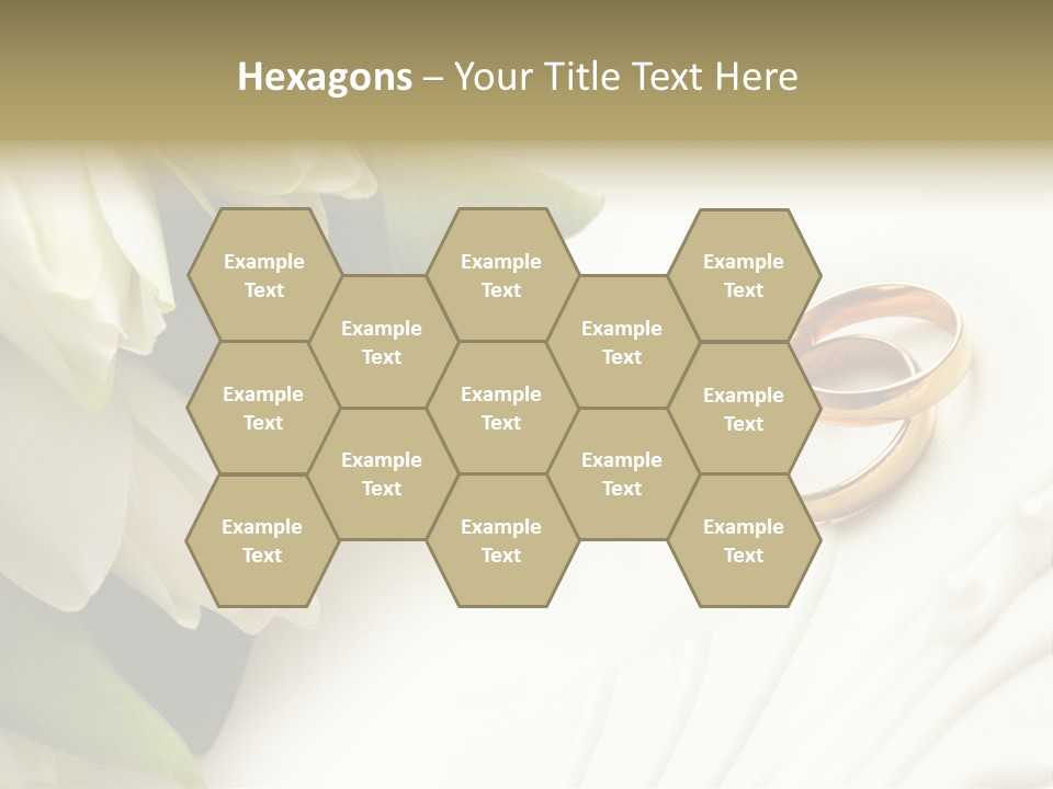 Bouquet White Jewelry PowerPoint Template