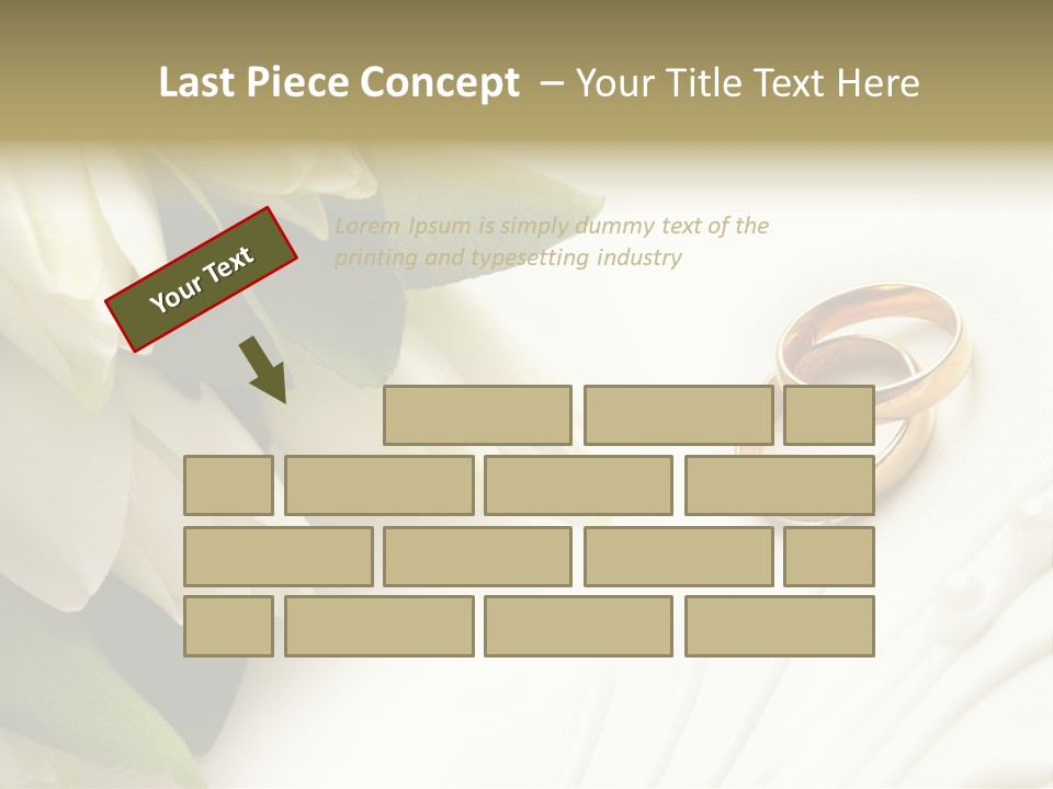 Bouquet White Jewelry PowerPoint Template