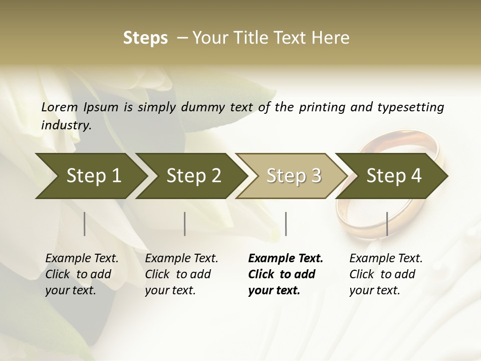 Bouquet White Jewelry PowerPoint Template