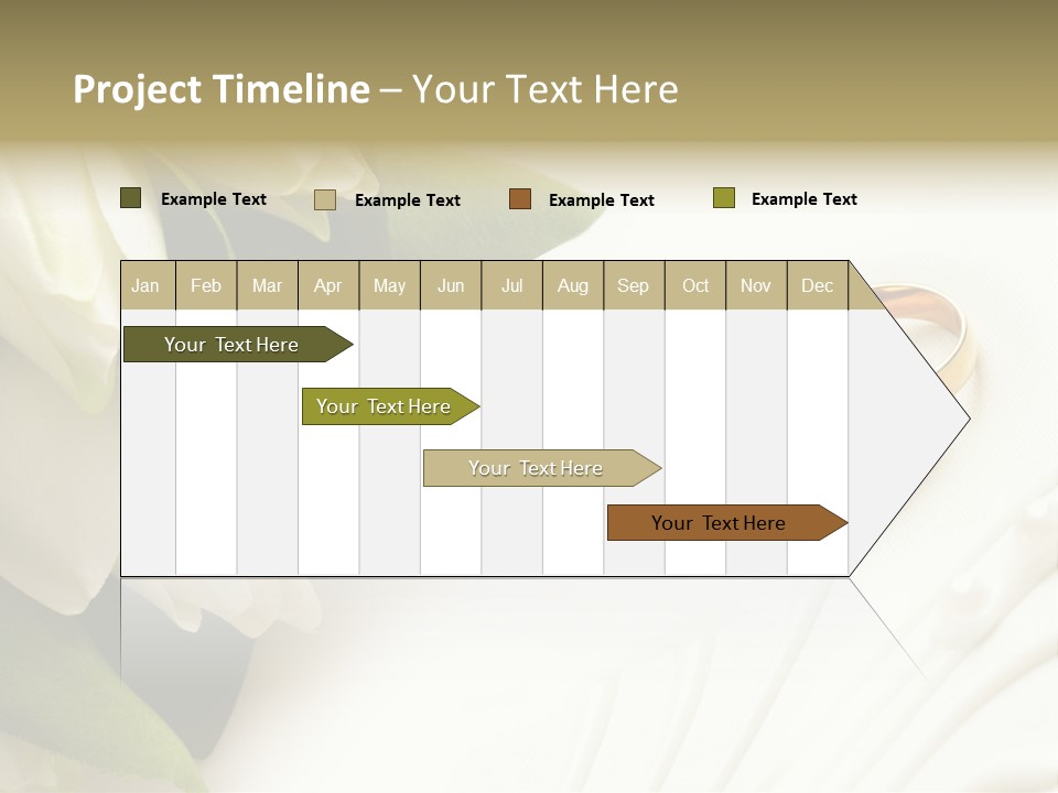 Bouquet White Jewelry PowerPoint Template