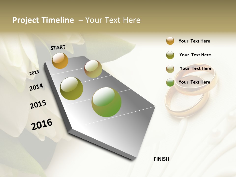 Bouquet White Jewelry PowerPoint Template