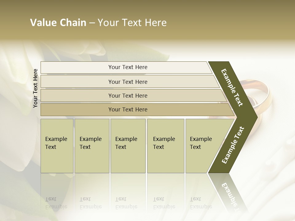 Bouquet White Jewelry PowerPoint Template