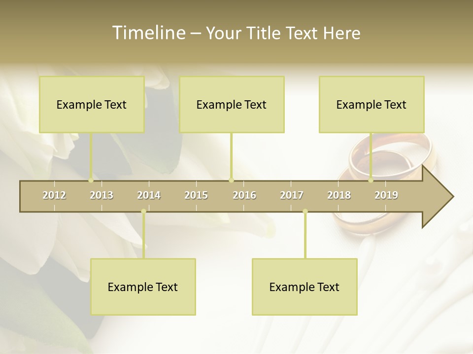 Bouquet White Jewelry PowerPoint Template