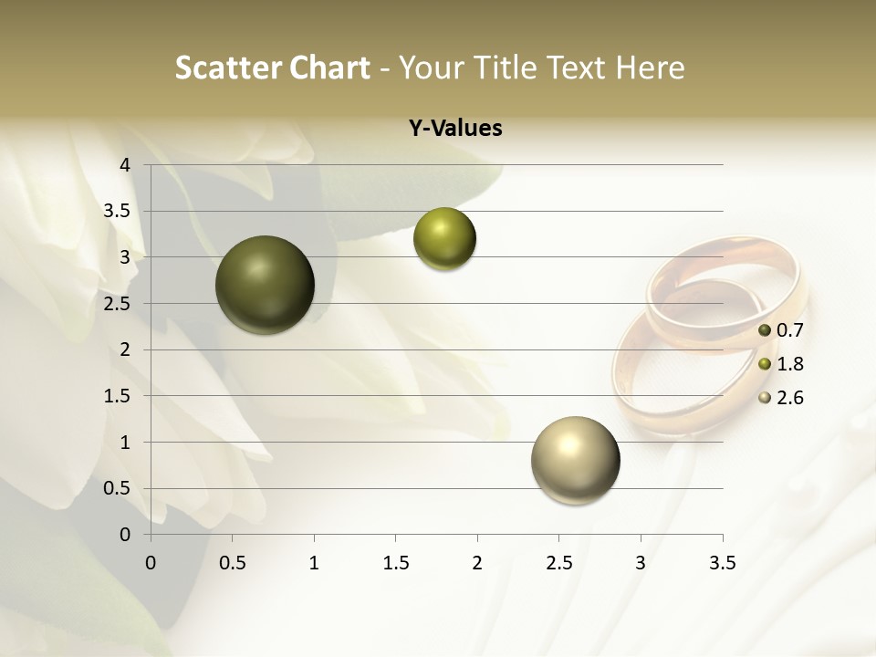 Bouquet White Jewelry PowerPoint Template