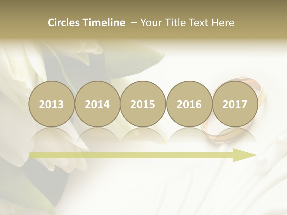 Bouquet White Jewelry PowerPoint Template