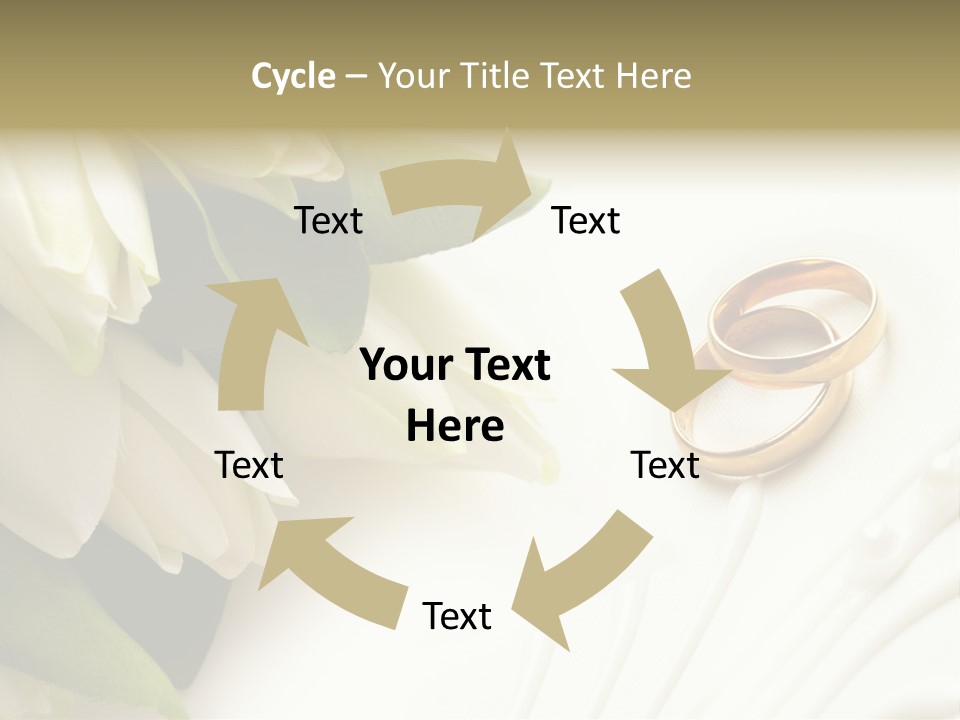 Bouquet White Jewelry PowerPoint Template