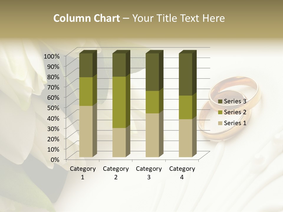 Bouquet White Jewelry PowerPoint Template