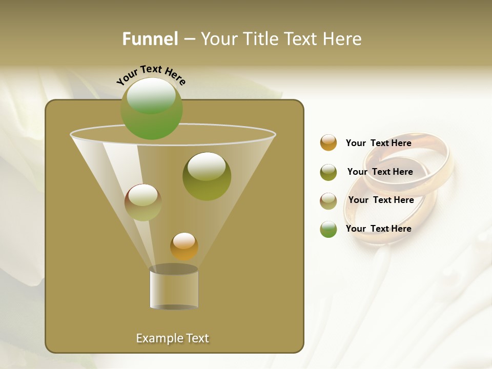 Bouquet White Jewelry PowerPoint Template