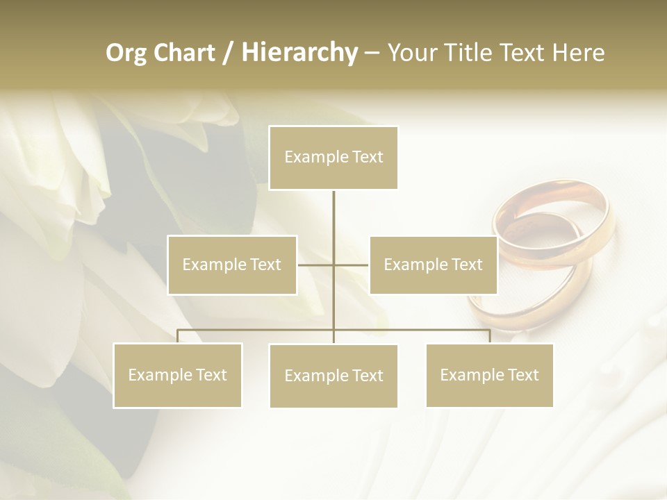 Bouquet White Jewelry PowerPoint Template