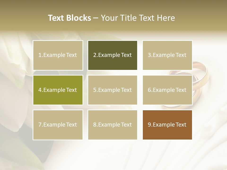 Bouquet White Jewelry PowerPoint Template