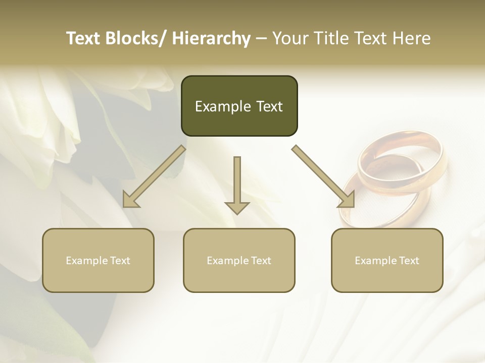 Bouquet White Jewelry PowerPoint Template