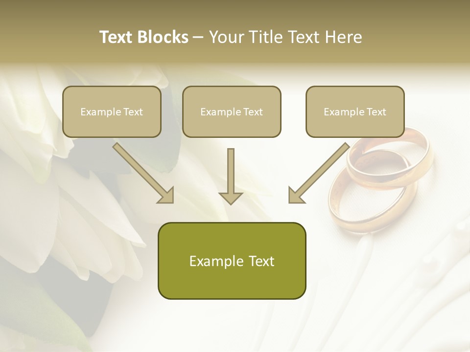 Bouquet White Jewelry PowerPoint Template