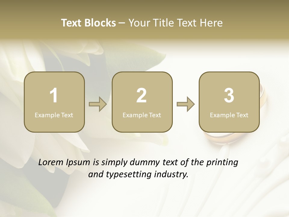 Bouquet White Jewelry PowerPoint Template