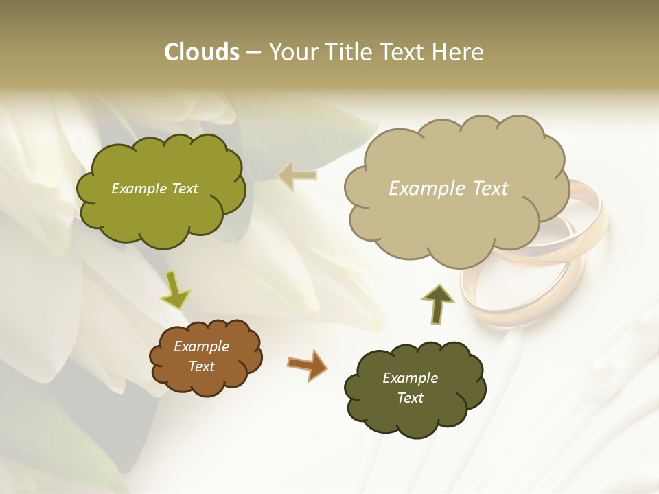 Bouquet White Jewelry PowerPoint Template