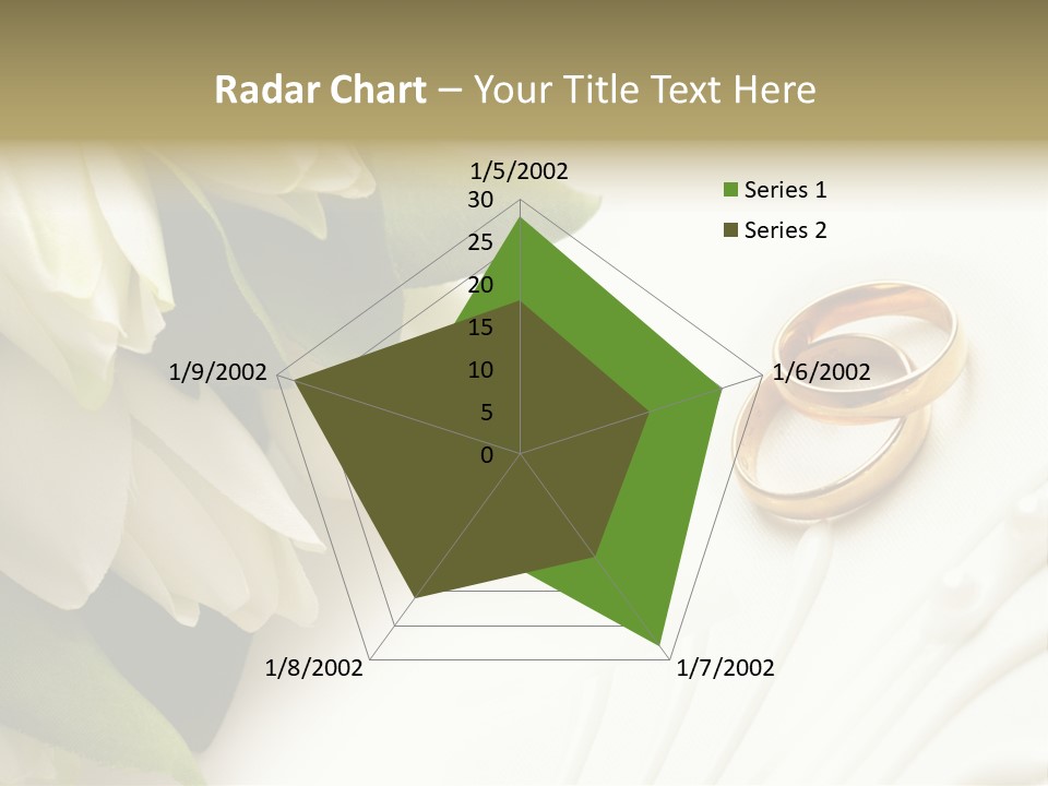 Bouquet White Jewelry PowerPoint Template