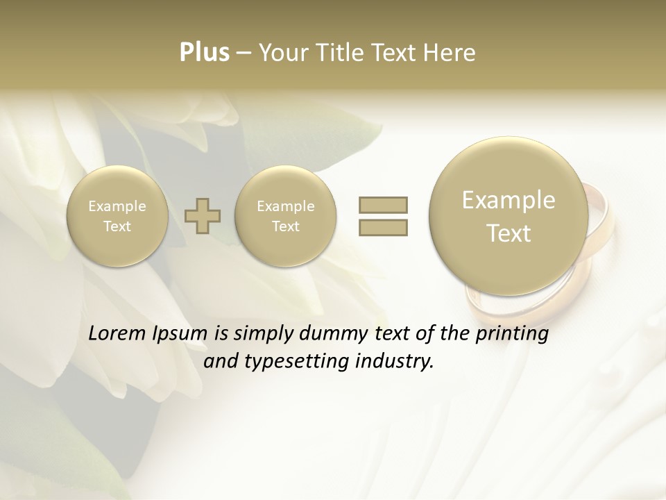 Bouquet White Jewelry PowerPoint Template