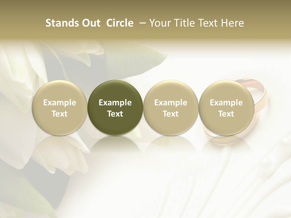 Bouquet White Jewelry PowerPoint Template